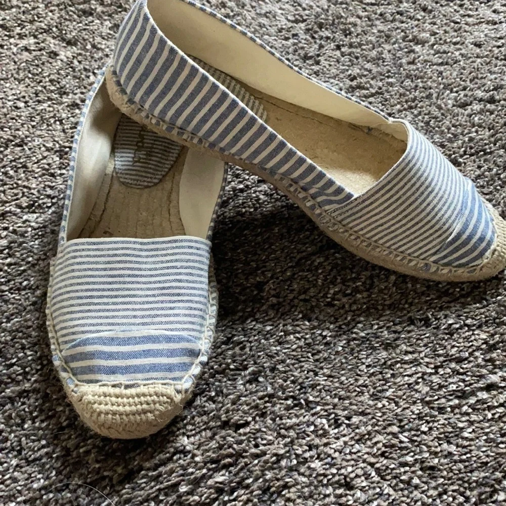 Splendid Women’s Espadrilles Flats Blue Stripes